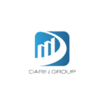 Blue Darin Group logo featuring abstract bar graphs.